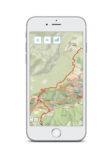 carte sur smartphone 1 - application mobile